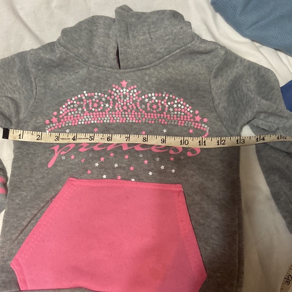 Coney Island 4T Pink& Gray Hoodie Princess Carter’s floral pants, West Coast T - Picture 4 of 16